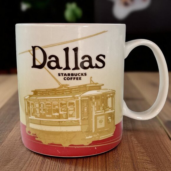 STARBUCKS COLLECTOR SERIES DALLAS 16 OUNCE COFFEE MUG ICON - Picture 1 of 12